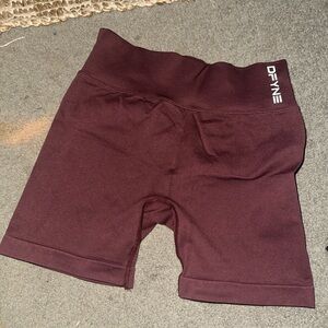 Burgundy Athletic Shorts